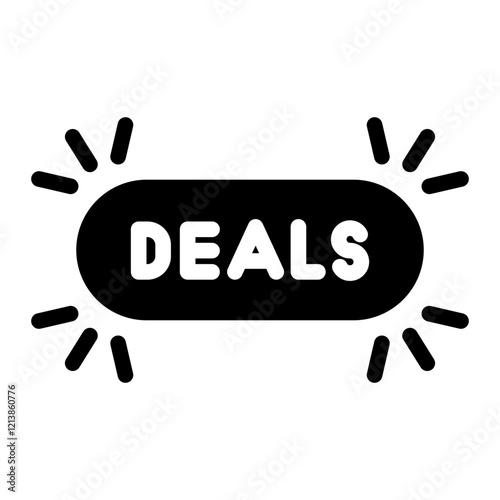 deals label solid style
