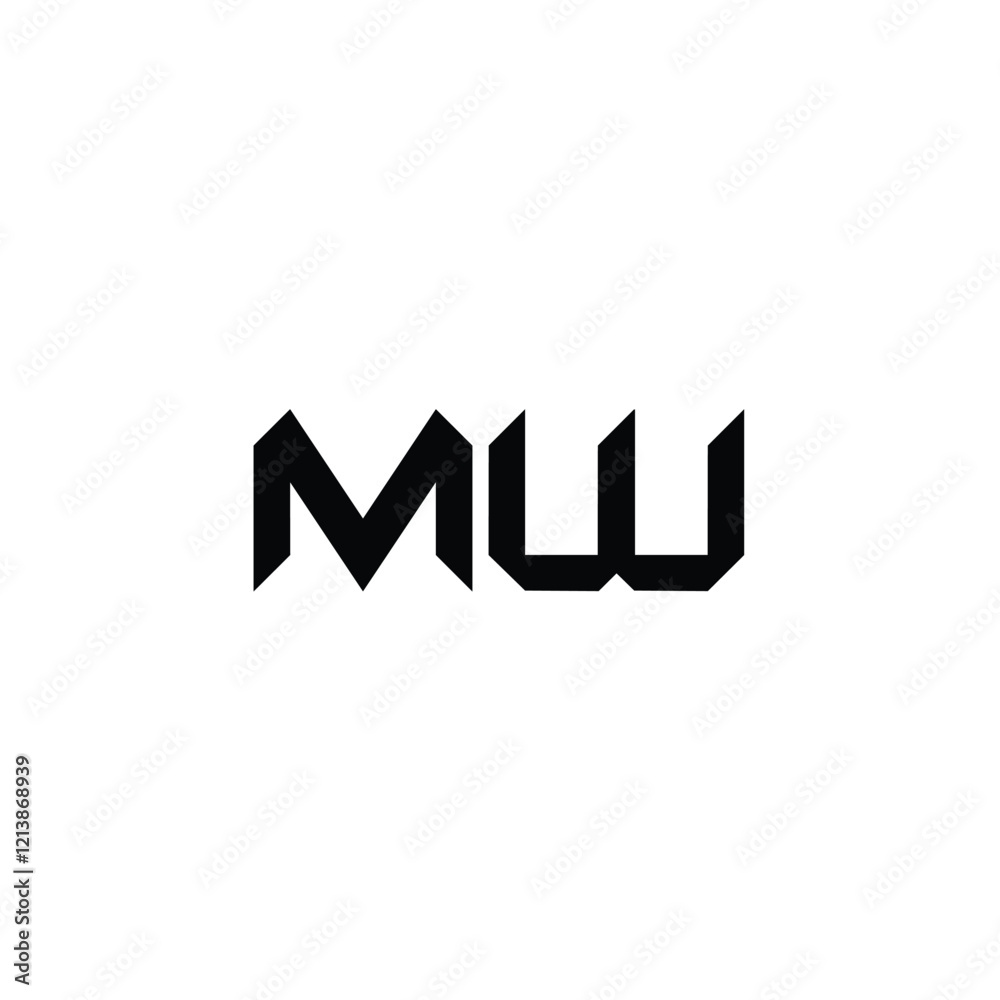 MW monogram logo design letter text name symbol monochrome logotype alphabet character simple logo MW monogram logo design letter text name symbol monochrome logotype alphabet character simple logo