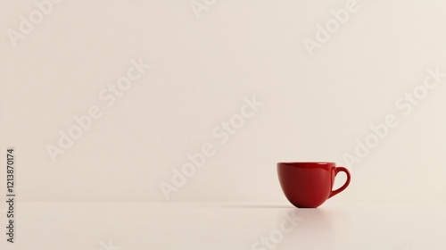 Wallpaper Mural Red cup, minimal studio, blank background, product display Torontodigital.ca