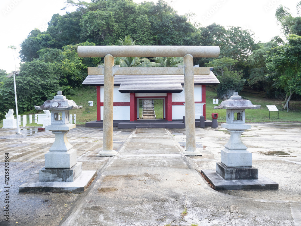 Saipan Katori Shrine in Sugar King Park of Saipan Saipan Katori Shrine in Sugar King Park of Saipan