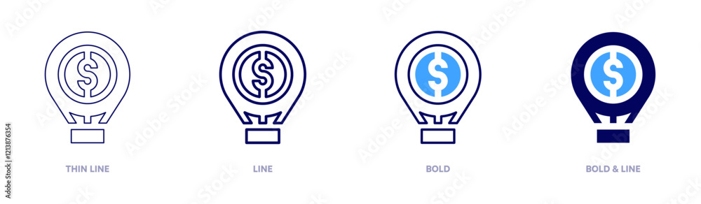 Startup network icon in 4 different styles. Thin Line, Line, Bold, and Bold Line. Duotone style. Editable stroke Startup network icon in 4 different styles. Thin Line, Line, Bold, and Bold Line. Duotone style. Editable stroke