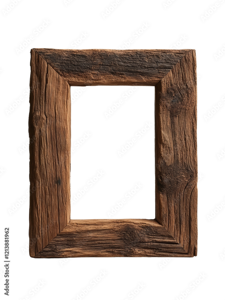 Rustic wooden photo frame for creative displays. Rustic wooden photo frame for creative displays.
