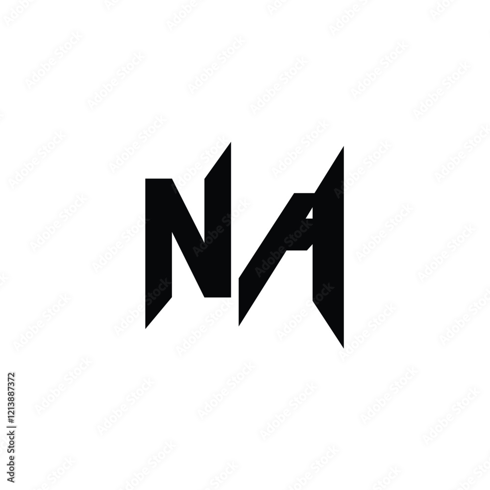 NA monogram logo design letter text name symbol monochrome logotype alphabet character simple logo NA monogram logo design letter text name symbol monochrome logotype alphabet character simple logo
