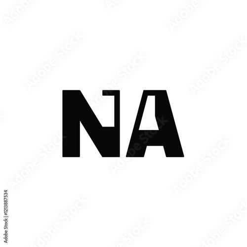 Free Download NA monogram logo design letter text name symbol monochrome logotype alphabet character simple logo - GFXLoad
