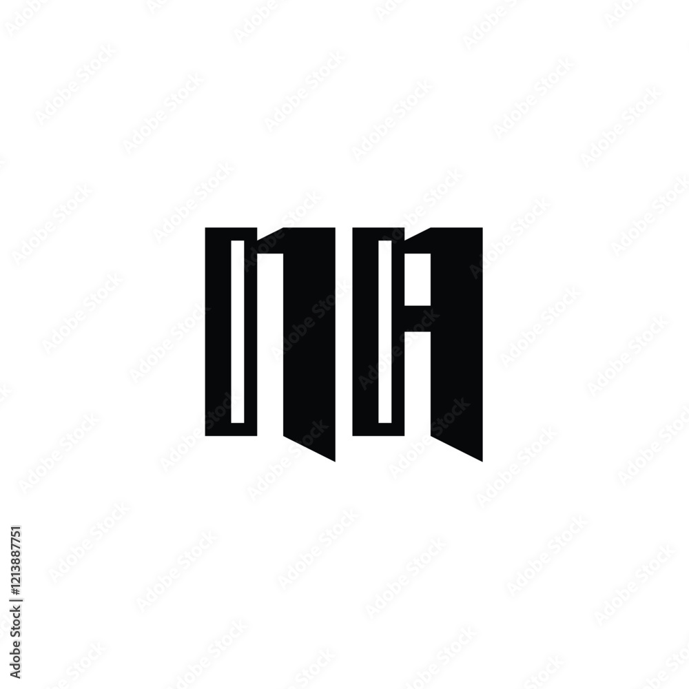 NA monogram logo design letter text name symbol monochrome logotype alphabet character simple logo NA monogram logo design letter text name symbol monochrome logotype alphabet character simple logo