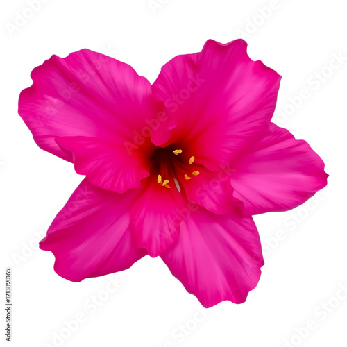 Pink Hibiscus: A vivid pink hibiscus flower in full bloom.