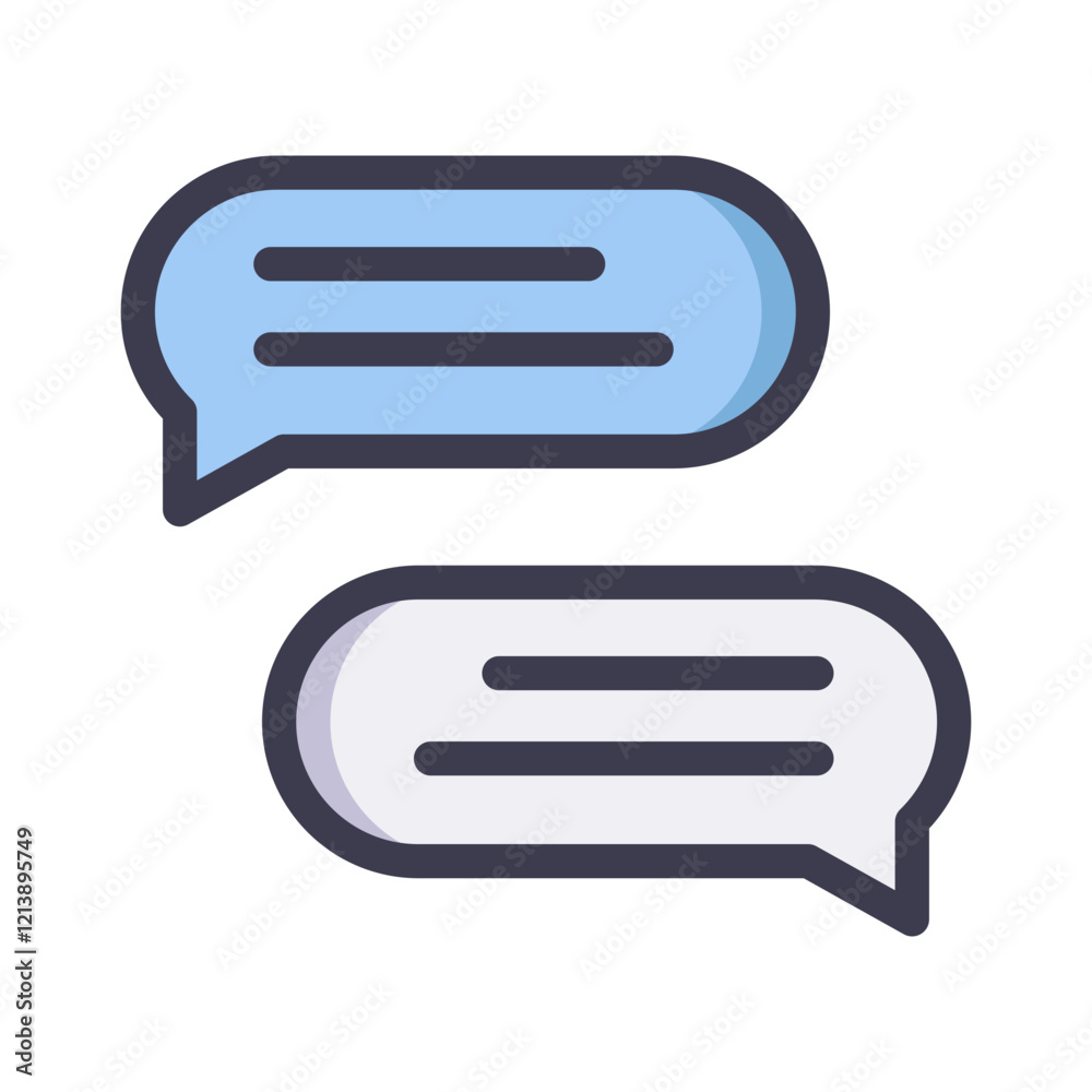 chat communication filled style