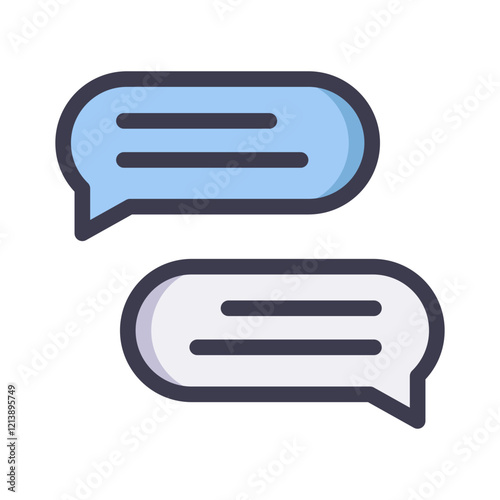 chat communication filled style
