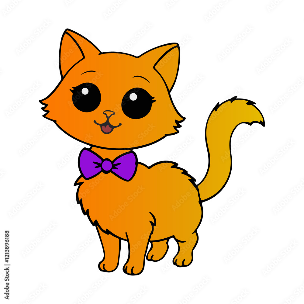 cute cat vector style image new design cute cat vector style image new design