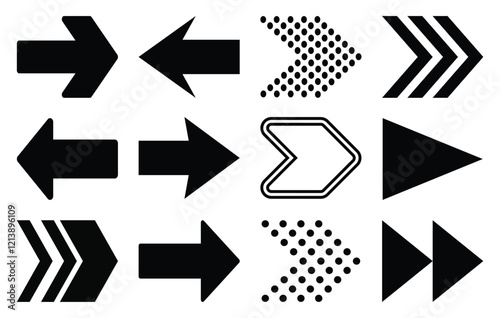 Arrows big black set icons. Arrow icon. Arrow vector collection. Arrow. Cursor. Modern simple arrows. Vector eps10.