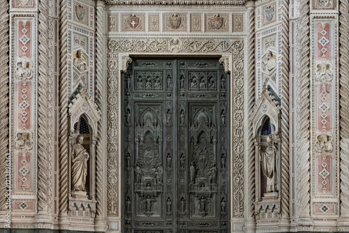 Famous Santa Maria del Fiore cathedral in Florence, Italy.