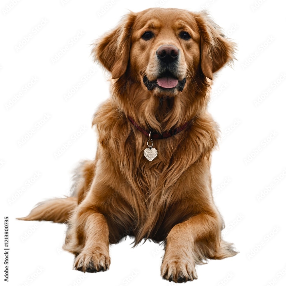 Tibetan mastiff dog breed standing against white background, AI Generated
Tibetan mastiff dog breed standing against white background, AI Generated