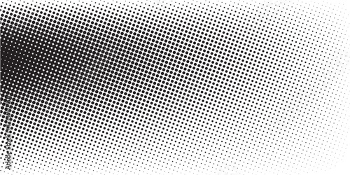 Halftone gradient. Dotted gradient, smooth dots spraying and halftones dot background
