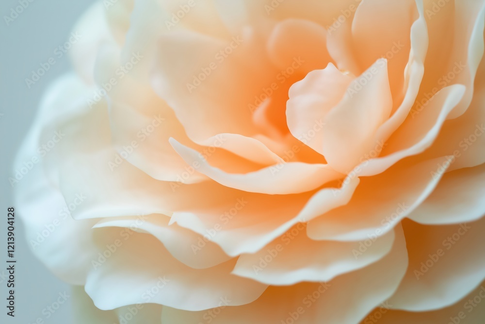 Soft Peach Flower Petals Close Up Soft Peach Flower Petals Close Up