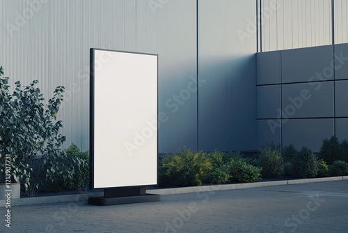 High Resolution Picture of Commercial Standy Banner Mockup