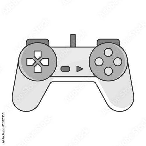 Gaming Console Controller Icon Representing Digital Entertainment and Console Gaming