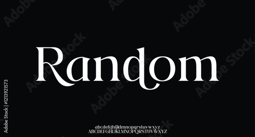 Elegant and modern serif alphabet font uppercase and numberfonts victorian typeface 

