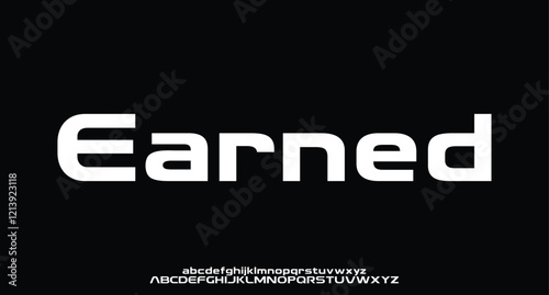 Abstract futuristic alphabet font. digital space typography vector illustration design
