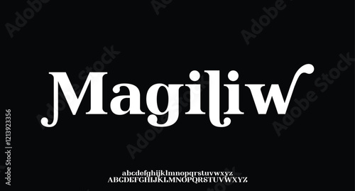 Elegant alphabet letters font and number. Classic Copper Lettering Minimal Fashion Designs. Typography fonts regular uppercase and lowercase. vector illustration
