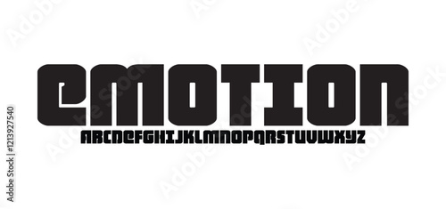 Abstract technology futuristic alphabet font. digital space typography vector illustration design
