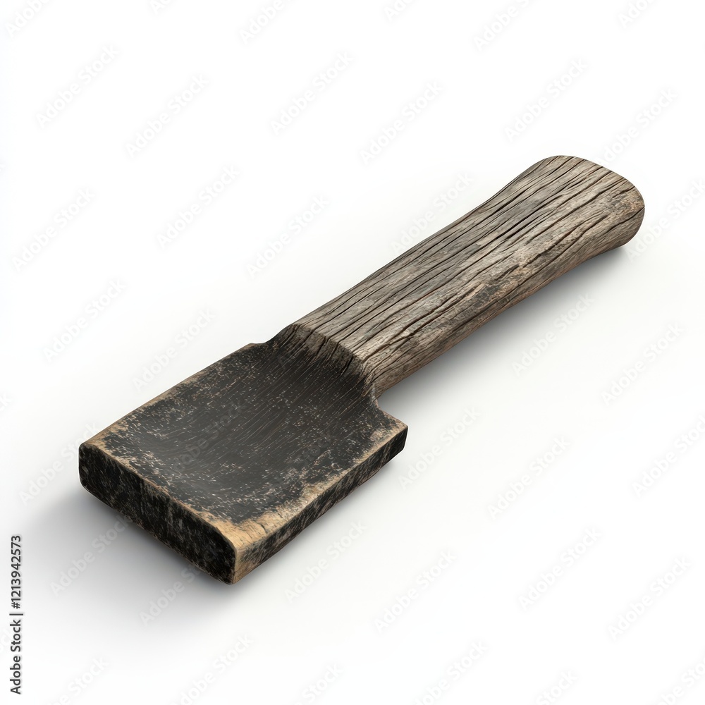 Weathered wooden scoop rustic kitchen utensil Weathered wooden scoop rustic kitchen utensil