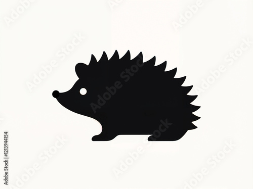 adorable hedgehog silhouette is perfect for adding a touch of whimsy to your designs! Use it for children's books, invitations, or any project that needs a cute and cuddly animal