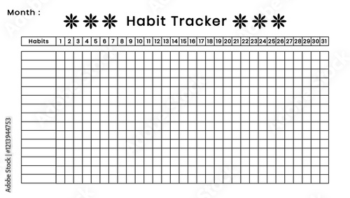 habit tracker template.
daily planner template sheet.
simple monthly tracker template.