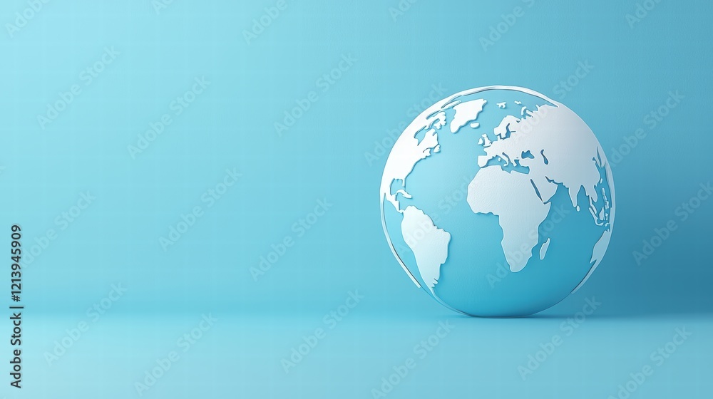 earth icon A minimalist Earth icon with continents outlined in white, on a blue background, clean and simple design. earth icon A minimalist Earth icon with continents outlined in white, on a blue background, clean and simple design.