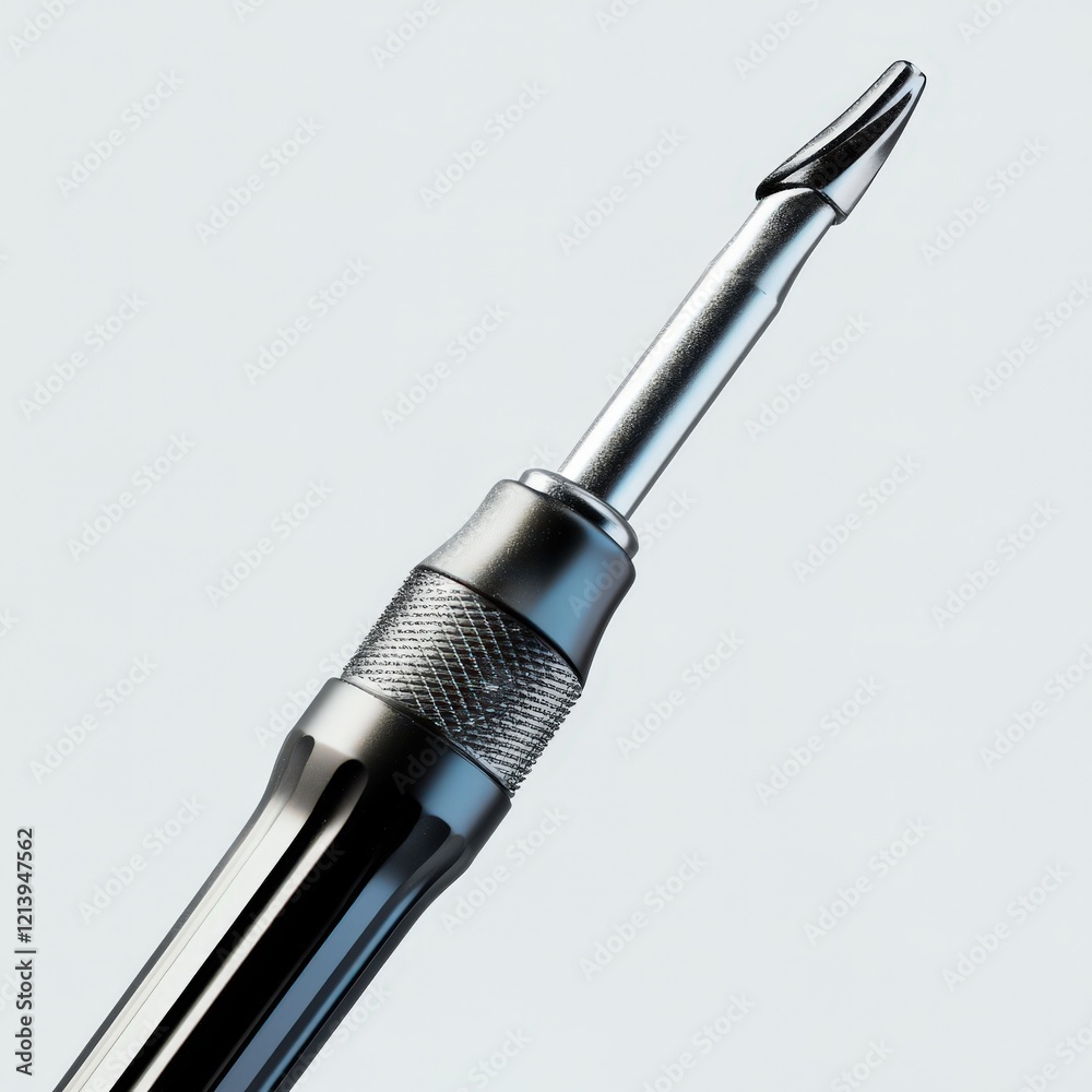 Closeup of a Sleek Modern Screwdriver Tool Closeup of a Sleek Modern Screwdriver Tool
