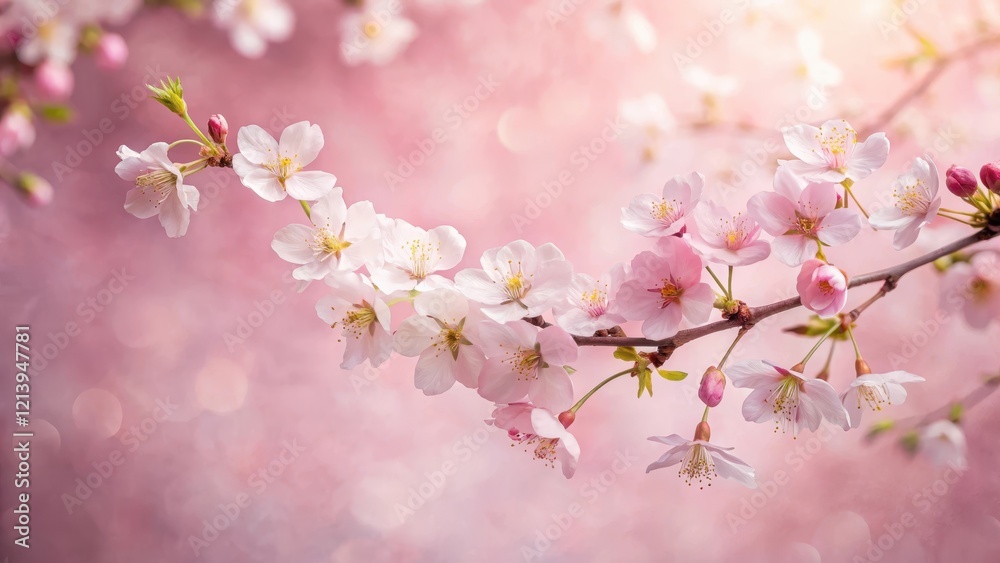 delicate cherry blossoms unfolding on a soft pink paper background with subtle texture and gentle lighting, showcasing the beauty of spring's arrival, gentle light, blossom details delicate cherry blossoms unfolding on a soft pink paper background with subtle texture and gentle lighting, showcasing the beauty of spring's arrival, gentle light, blossom details