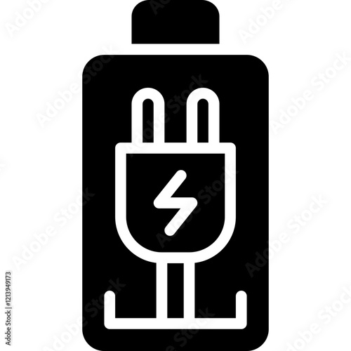 battery charge solid icon