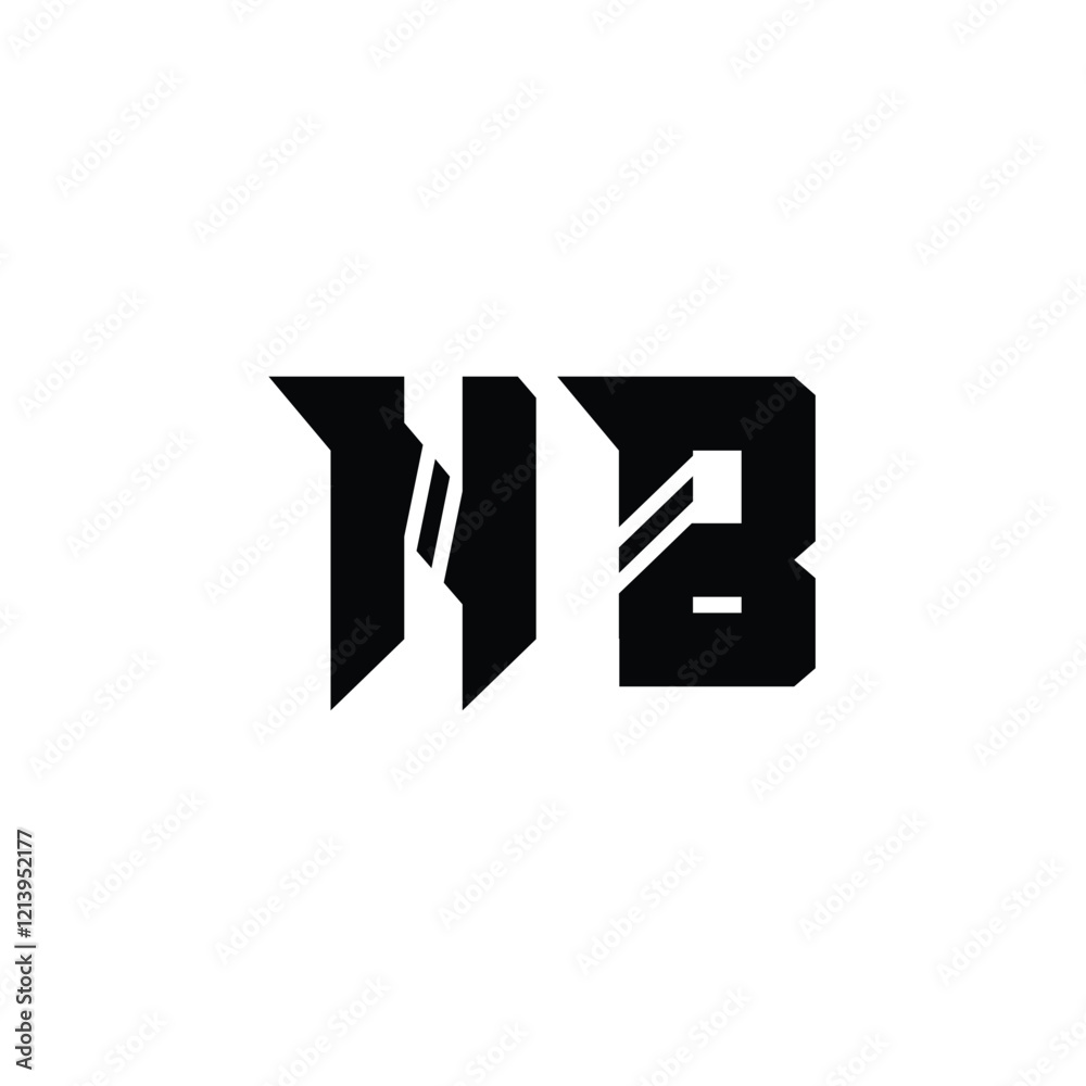 NB monogram logo design letter text name symbol monochrome logotype alphabet character simple logo NB monogram logo design letter text name symbol monochrome logotype alphabet character simple logo