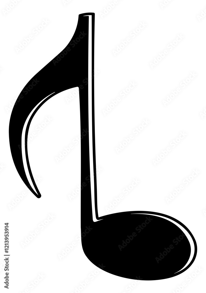 black and white illustration of musical notes without background black and white illustration of musical notes without background