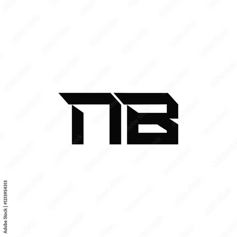 NB monogram logo design letter text name symbol monochrome logotype alphabet character simple logo NB monogram logo design letter text name symbol monochrome logotype alphabet character simple logo
