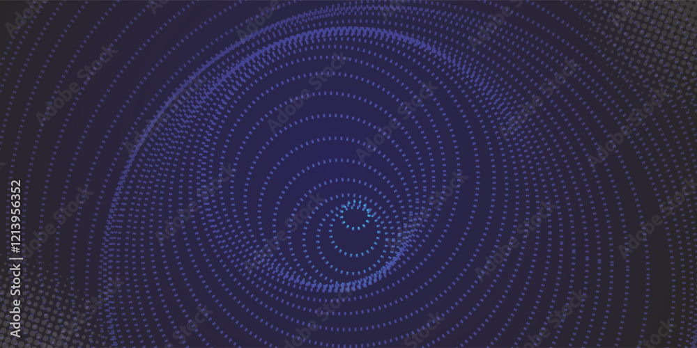 Abstract Digital Circles of Particles with Noise. Futuristic Circular Sound Wave. Big Data Visualization. 3D Virtual Space VR Cyberspace. Crypto Currency Concept. Vector Illustration. Abstract Digital Circles of Particles with Noise. Futuristic Circular Sound Wave. Big Data Visualization. 3D Virtual Space VR Cyberspace. Crypto Currency Concept. Vector Illustration.