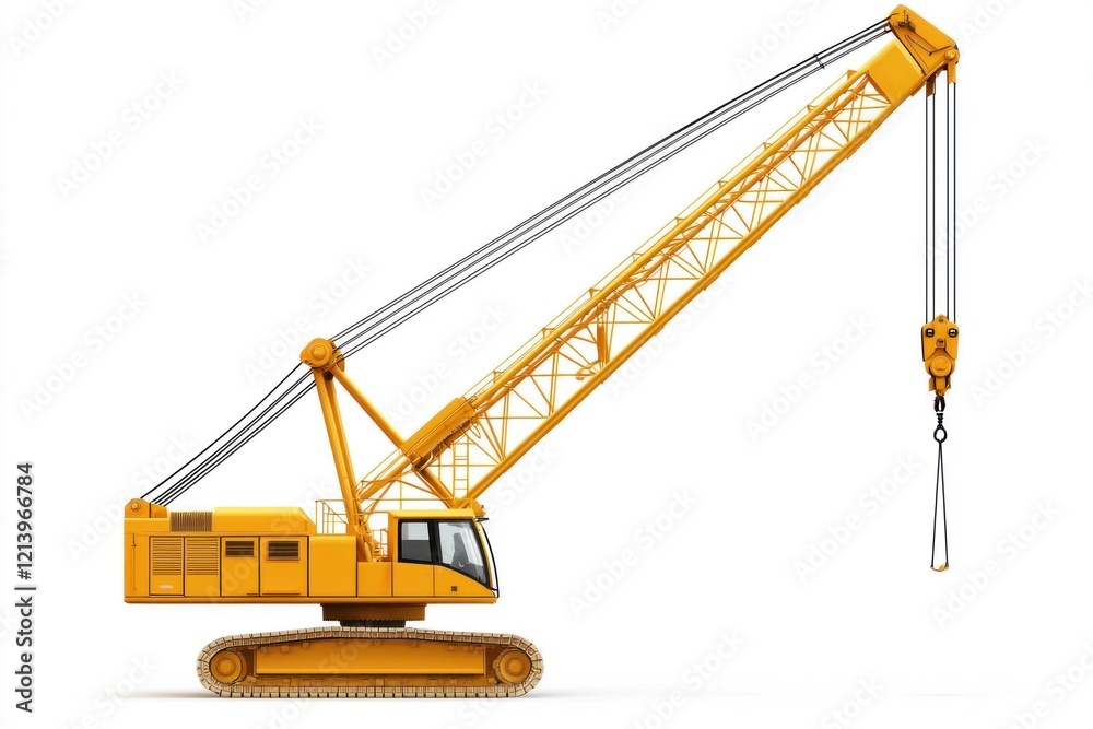Crawler Crane isolated on white background. Crane icon. Heavy Machinery isolated on white. Construction Crane. Crawler Crane Design Element. Crane Vehicle Isolated for Designers. Crawler Crane isolated on white background. Crane icon. Heavy Machinery isolated on white. Construction Crane. Crawler Crane Design Element. Crane Vehicle Isolated for Designers.