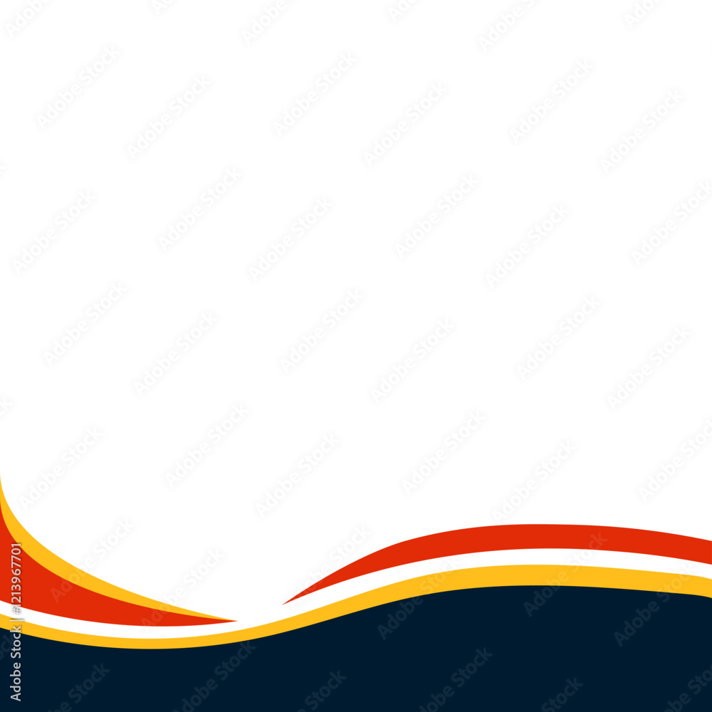 Fototapeta premium Curve Footer Banner