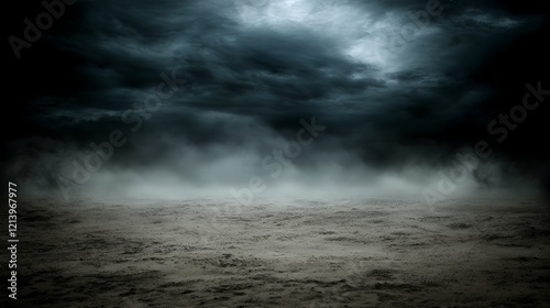 Apocalyptic Stormy Landscape: A Dark and Mysterious Scene