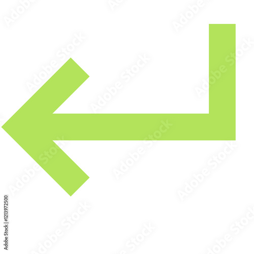 Free Download light green simple enter arrow - GFXLoad