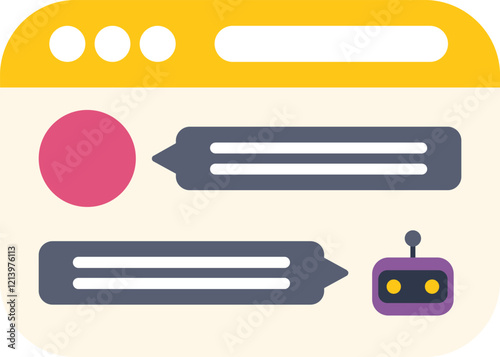 Chatbot providing online customer support, answering questions and giving information