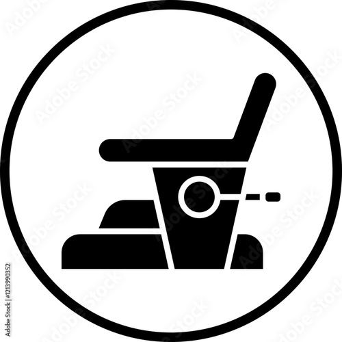 Electric Chair icon style