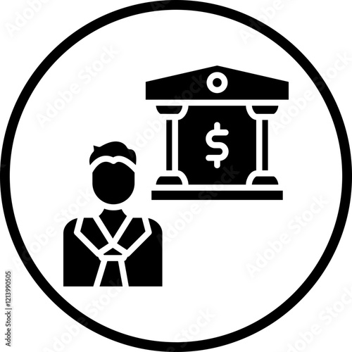 Banker icon style