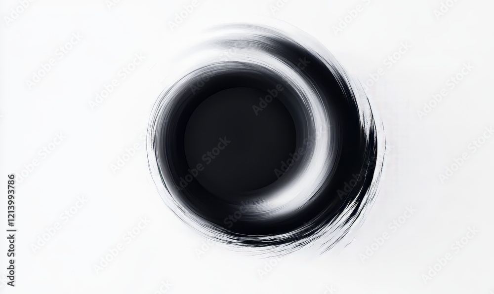 Dark Aperture: A Minimalist Abstract Circle