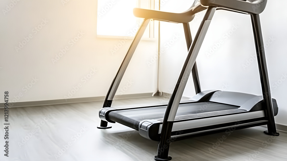 A sleek modern rehabilitation treadmill with a minimalistic design, featuring advanced technology for physical therapy and fitness recovery, perfect for illustrating rehabilitation, exercise equipment A sleek modern rehabilitation treadmill with a minimalistic design, featuring advanced technology for physical therapy and fitness recovery, perfect for illustrating rehabilitation, exercise equipment