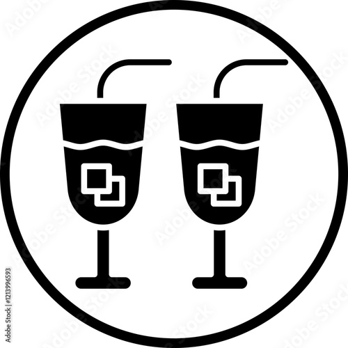 Free Drinks icon style