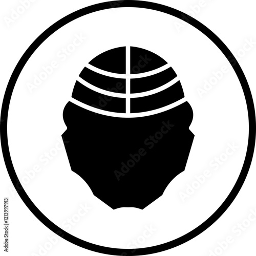 Helmet icon style photo