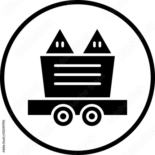 Mine Cart icon style