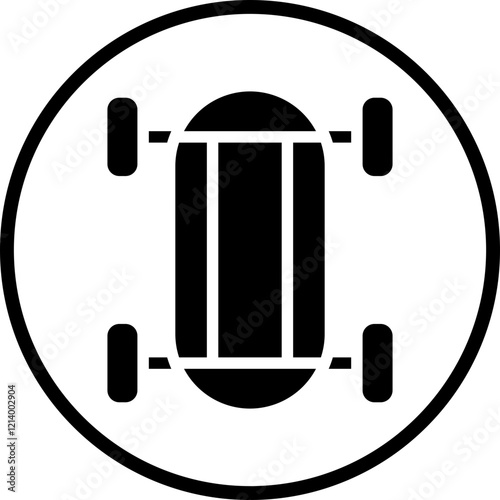 Skateboard icon style