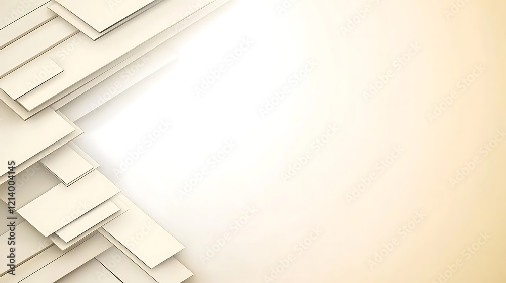 Obraz premium Abstract Beige Geometric Shapes Background Design