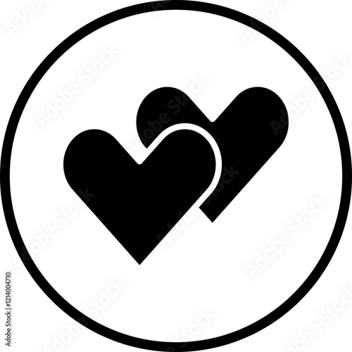 Black Heart icon style